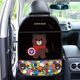 Protective Car Seat Back Cover for Kids - Cartoon Design