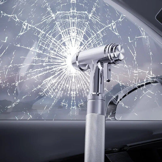 Notfall-Auto-Fluchtwerkzeug: 3-in-1-Sicherheitshammer, Gurtschneider und Fensterbrecher - Legierungsmaterial