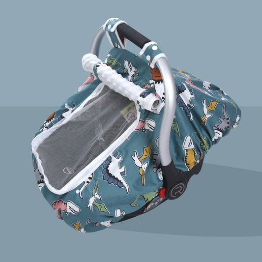 Atmungsaktiver Mesh-Autositzbezug für Babys mit Guckfenster