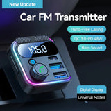 Bluetooth 5.3 FM-Transmitter-Autoadapter mit 48 W Schnellladung und Freisprechfunktion