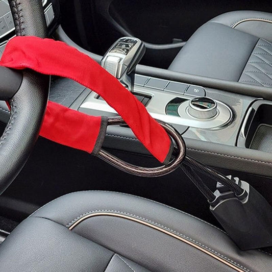 Cerradura universal para volante y cinturón de seguridad con llaves dobles