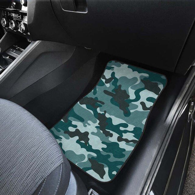 Waldgrüne Camouflage-Autofußmatten