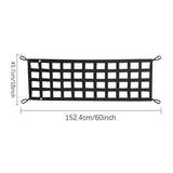 Heavy-Duty Truck Tailgate Cargo Net with UV Protection for Full-Size Trucks