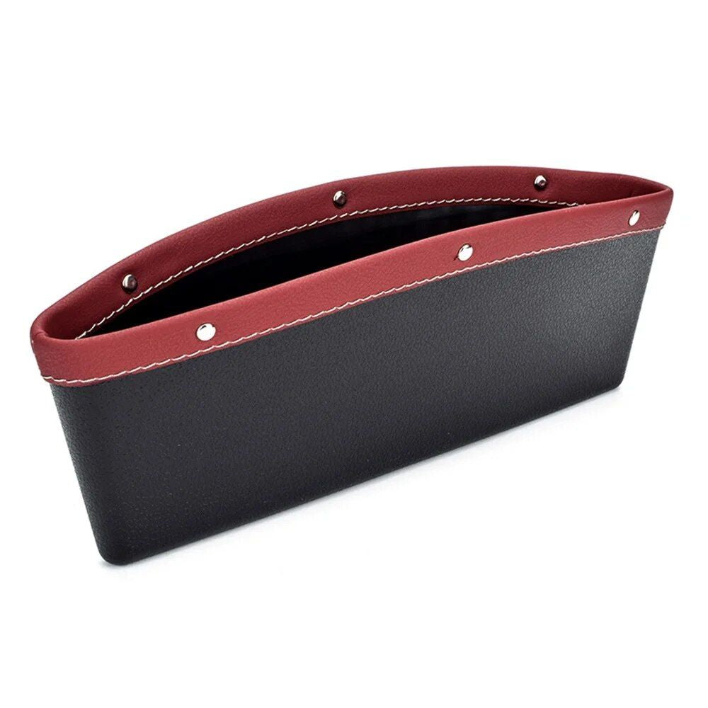 Luxuriöser Organizer und Füller für Autositzlücken aus Leder – universelle Passform