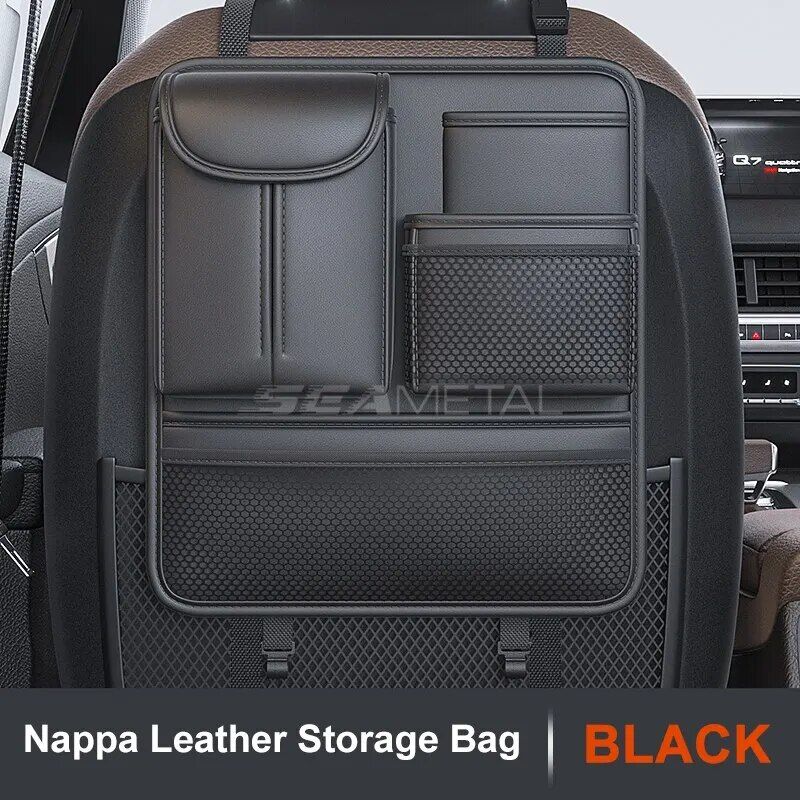 Universeller Autositz-Rückenlehnen-Organizer mit mehreren Taschen und Anti-Kick-Pad