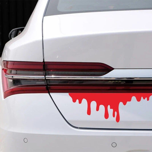Dynamischer Autoaufkleber mit rotem Blutungseffekt