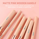 19pcs Pink Makeup Brush Set