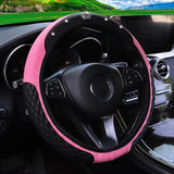 Artificial Diamond Crown Steering Wheel Cover