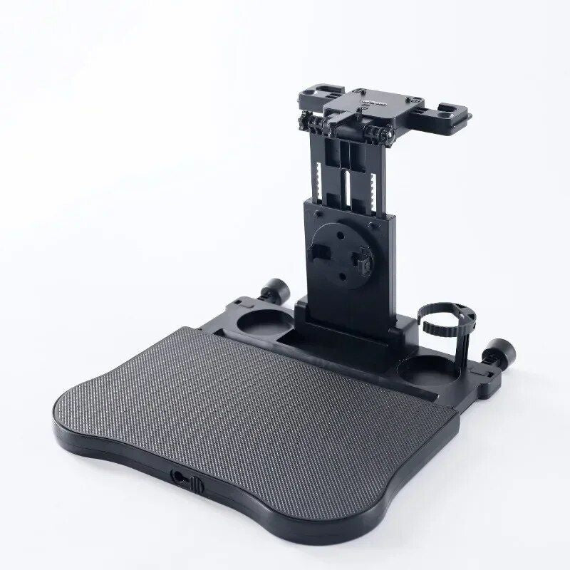 Bandeja giratoria de 360° para comedor y ordenador con soporte para bebidas