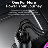 120W USB C Fast Car Charger with 85W Cigarette Lighter Adapter for iPhone & Laptops