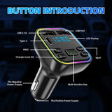 Bluetooth 5.0 Auto-FM-Transmitter mit PD und Dual-USB-Schnellladegerät