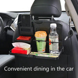 Bandeja universal para asiento trasero de coche para alimentos, bebidas y teléfonos
