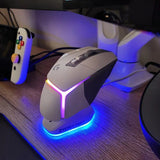 Base de carga inalámbrica para mouse para juegos con indicador RGB