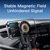 15W Magnetic Wireless Car Charger Phone Holder for iPhone 14/13/12 Series