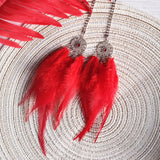 Dream Catcher Car Ornament with Feather