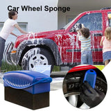 Premium Car Wheel Waxing and Polishing Sponge Brush Kit