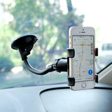 Soporte universal para teléfono de coche con rotación de 360° para salpicadero - Soporte para GPS y teléfono móvil