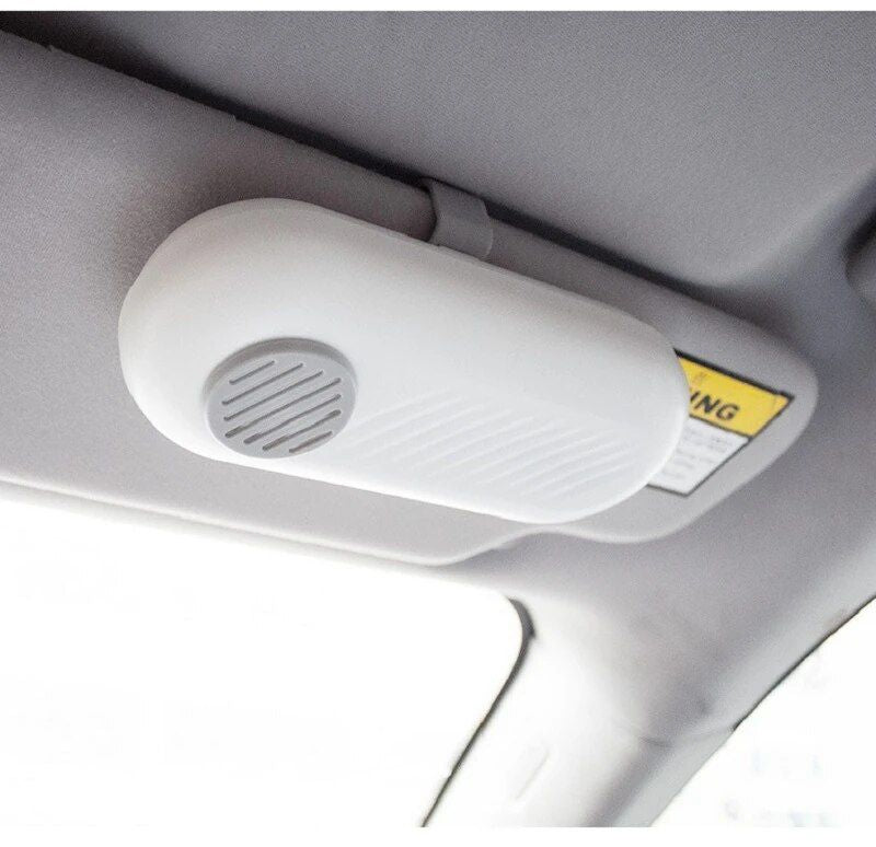 Soporte universal para gafas de sol para coche con cierre magnético y almacenamiento para tarjetas