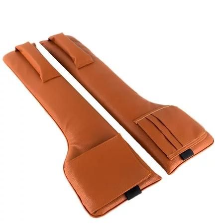 Luxuriöser Lückenfüller für Autositze aus PU-Leder mit Organizer-Taschen