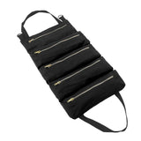 Canvas Car Seat Organizer - Foldable Storage Bag for Auto Accessories