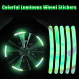 Reflective Wheel Rim Safety Stickers for Cars and Motorcycles