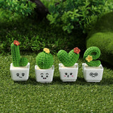 Encantadoras figuras de resina de mini cactus para decoración y proyectos de bricolaje