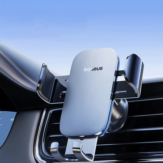 Soporte metálico para teléfono con salida de aire para automóvil: soporte seguro y elegante