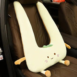Plush Cartoon Car Nap Pillow for Optimal Travel Comfort