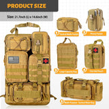 Universal Tactical Car Seat Organizer with 5 Molle Pouches