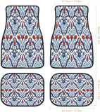 Autofußmatten mit persisch-türkischem Muster im Vintage-Stil (4-teiliges Set)
