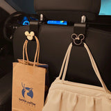Ganchos para respaldo de asiento de coche con temática de gato, organizador de vehículos de 2 piezas para bolsos y accesorios