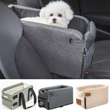 Luxury Portable Pet Car Seat - Washable Safety Travel Bed for Small Dogs & Cats