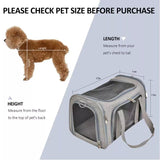 Portable Pet Carrier, TSA Airline Approved, Ideal for Cats, Dogs & Puppies up to 15 Lbs, Durable & Waterproof