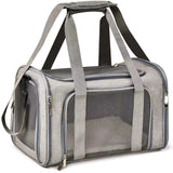 Portable Pet Carrier, TSA Airline Approved, Ideal for Cats, Dogs & Puppies up to 15 Lbs, Durable & Waterproof