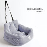 Luxury Striped Portable Pet Car Seat
