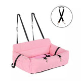 Hamaca de viaje y asiento de seguridad para perros de lujo para dos estaciones