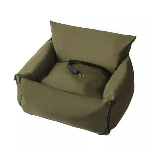 Asiento de seguridad para perros pequeños lavable de lujo y elevador con correa de seguridad