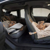 Transportín para perros de lujo 3 en 1, asiento portátil para automóvil y cama de viaje para mascotas pequeñas y medianas