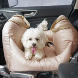 Portable Dog Car Seat & Travel Nest - Safety Booster Basket for Pets