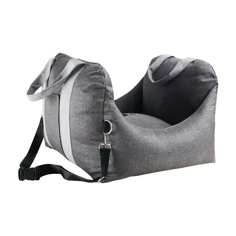 Portable Dog Car Seat & Travel Nest - Safety Booster Basket for Pets