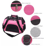 Compact & Breathable Pet Carrier - Mesh Portable Bag for Cats & Small Dogs