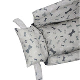 Asiento elevador portátil de lujo para mascotas | Perrera de seguridad con reposabrazos para perros y gatos