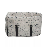 Asiento elevador portátil de lujo para mascotas | Perrera de seguridad con reposabrazos para perros y gatos