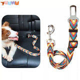 Adjustable Fashionable Pet Car Safety Seat Belt - Durable Dog Harness and Leash