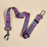 Adjustable Fashionable Pet Car Safety Seat Belt - Durable Dog Harness and Leash