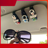Compact Car Sun Visor Organizer with Sunglasses Holder