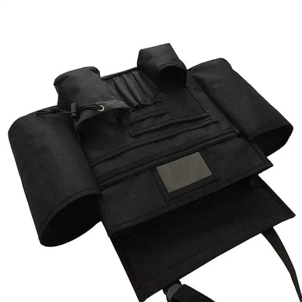 Organizador para el asiento delantero del automóvil: almacenamiento con múltiples bolsillos para artículos básicos y electrónicos
