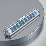 Placa de número de aparcamiento oculta luminosa