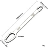 Adjustable Double-Head Ratchet Wrench - Universal 8-22mm Spanner for Bicycles and Cars