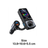 Transmisor FM Bluetooth 5.0 con dos puertos USB y cargador rápido para automóvil QC3.0